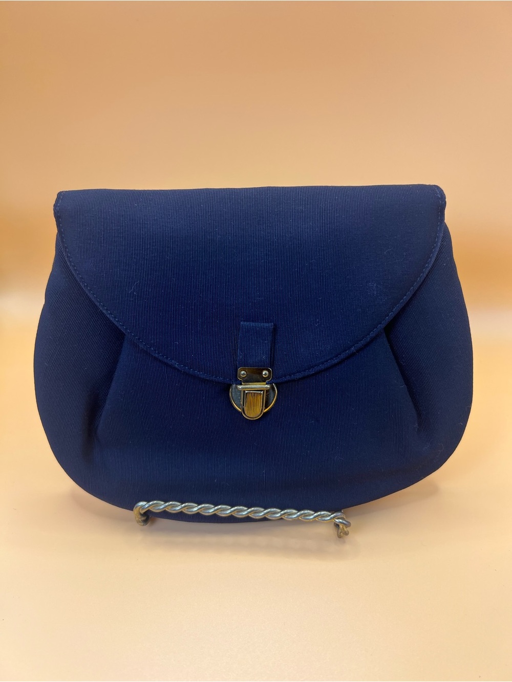 ✨ Vintage Coblentz Black Faille Mini Evening Clutch Bag - Gold Satin Lining ✨